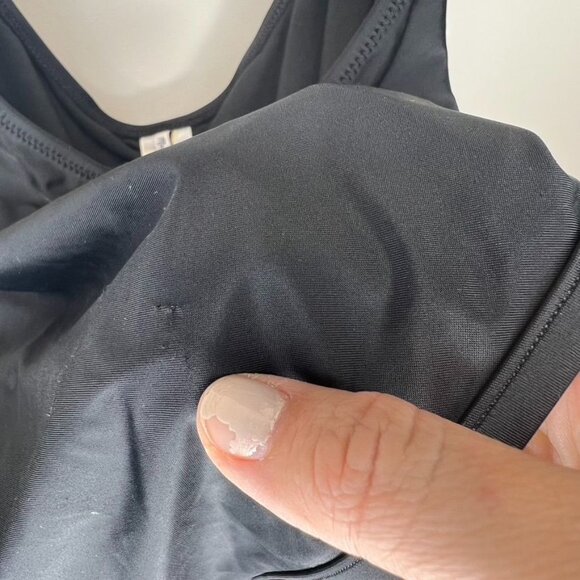 Madewell Cinched Cutout One-Piece Black Swim Suit Size L NWT *Slight flaw* - Picture 5 of 8